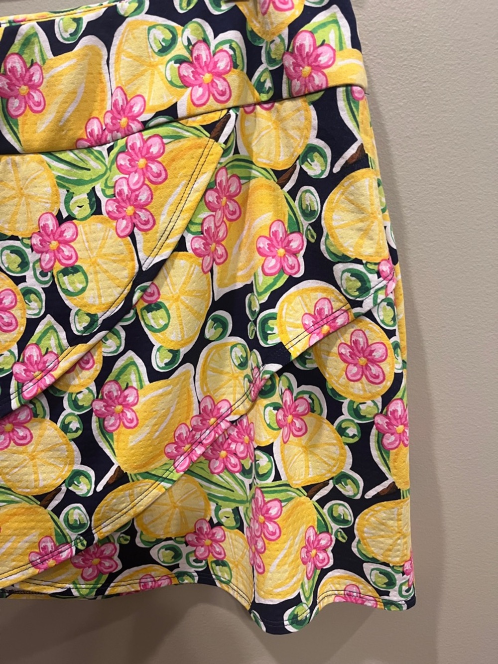 IBKUL Calista Navy Layered Golf Skort - Picture 2 of 7
